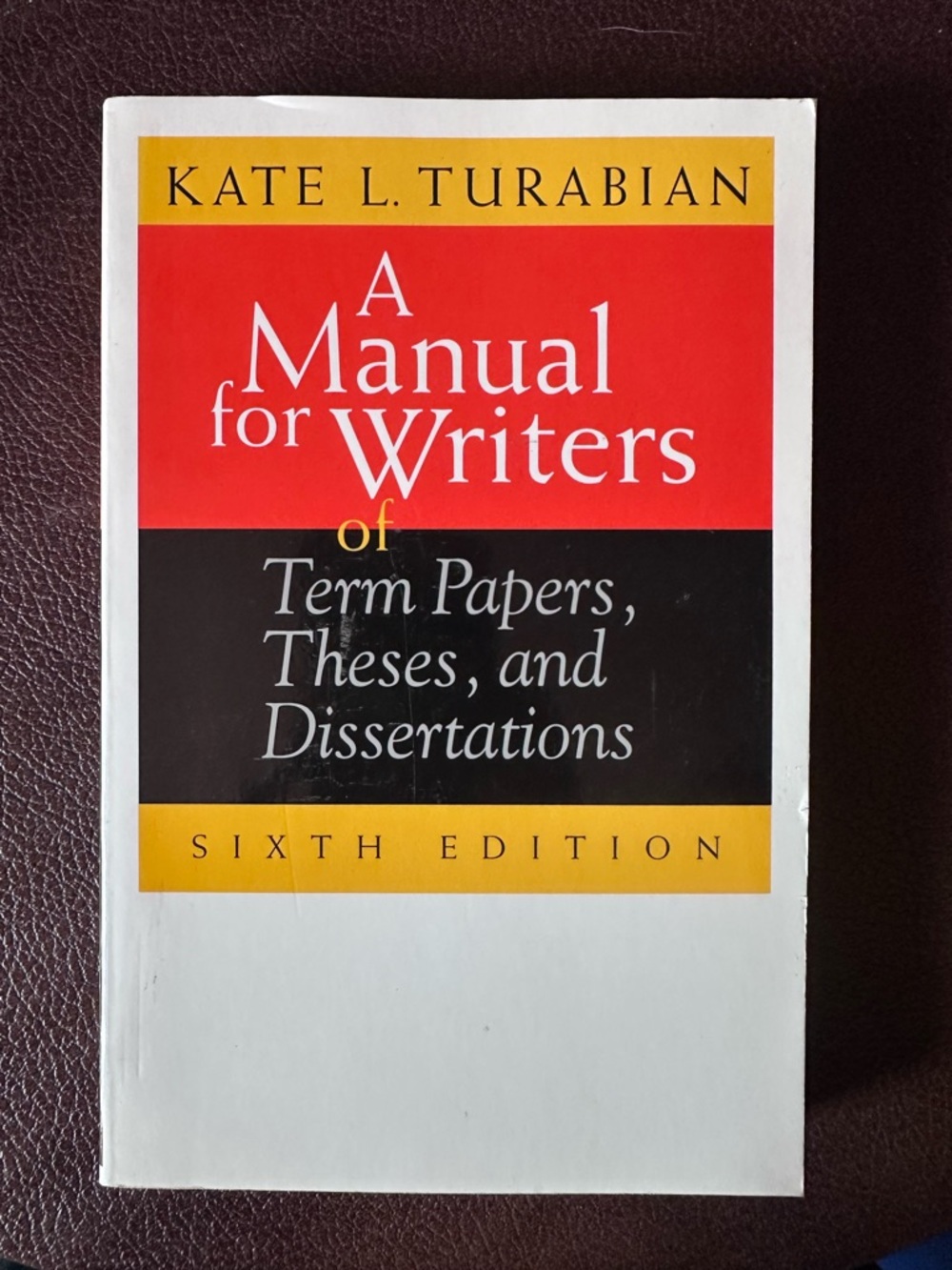 A Manual for Writers (Kate L. Turabian)